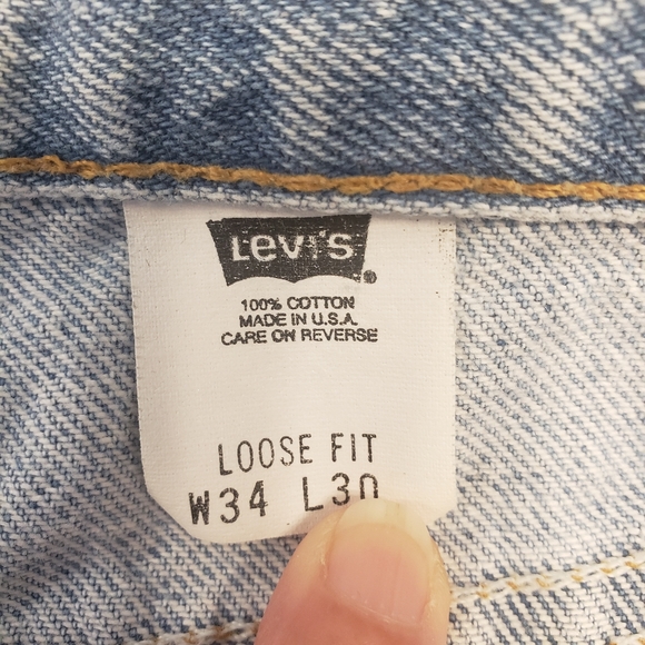 Vintage loose fit Levi's size 34/30 made in USA - Picture 10 of 10